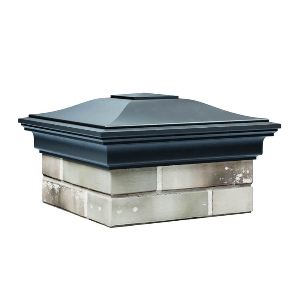 Колпак Zking Монблан Серый на столб 1.5х1.5 еврокирпича 0.7НФ (355х355мм) в Брянске фото