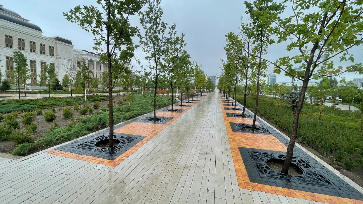 Приствольная решетка для дерева ZKING CRUST 1.2х1.2м Черная в Брянске фото