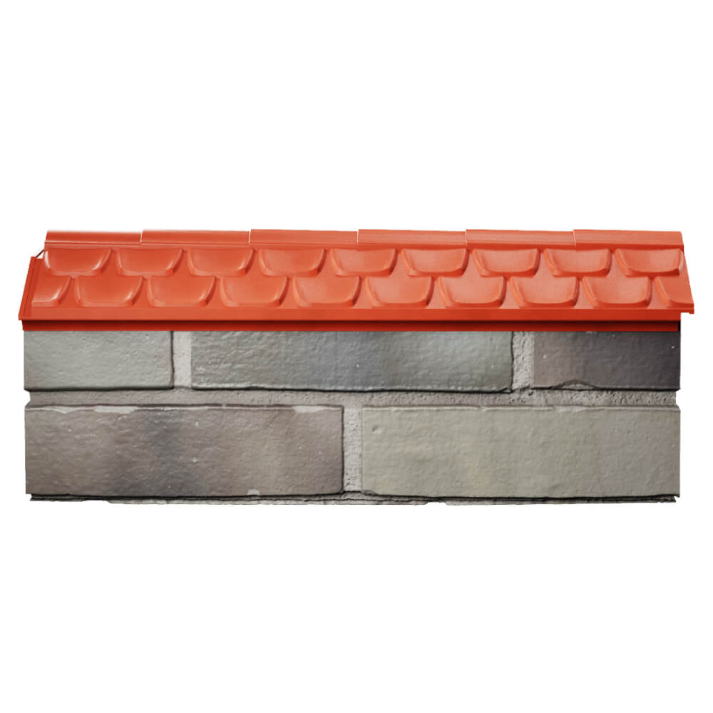 Парапет Zking Эльбрус Красный с посадкой на 0.5 кирпича (130мм) в Брянске фото