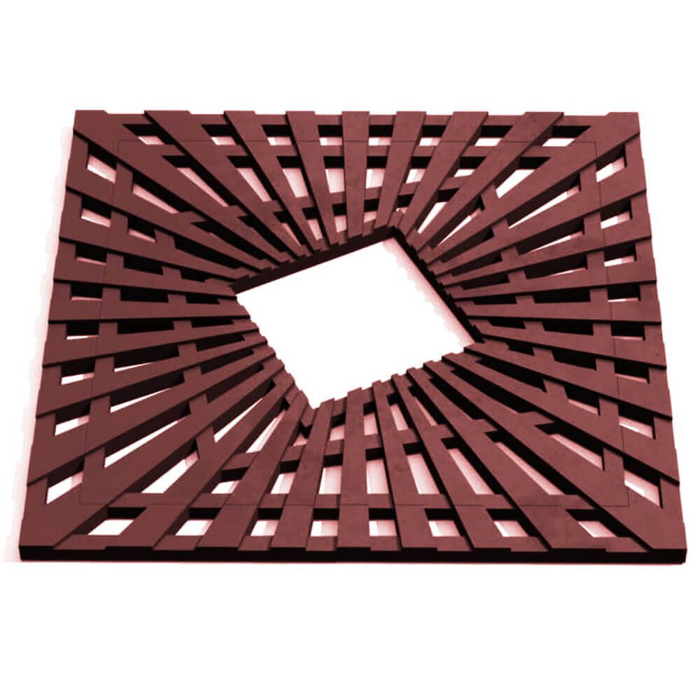 Приствольная решетка для дерева ZKING ATMOSPHERE 1.2х1.2м Коричневая Брянск фото