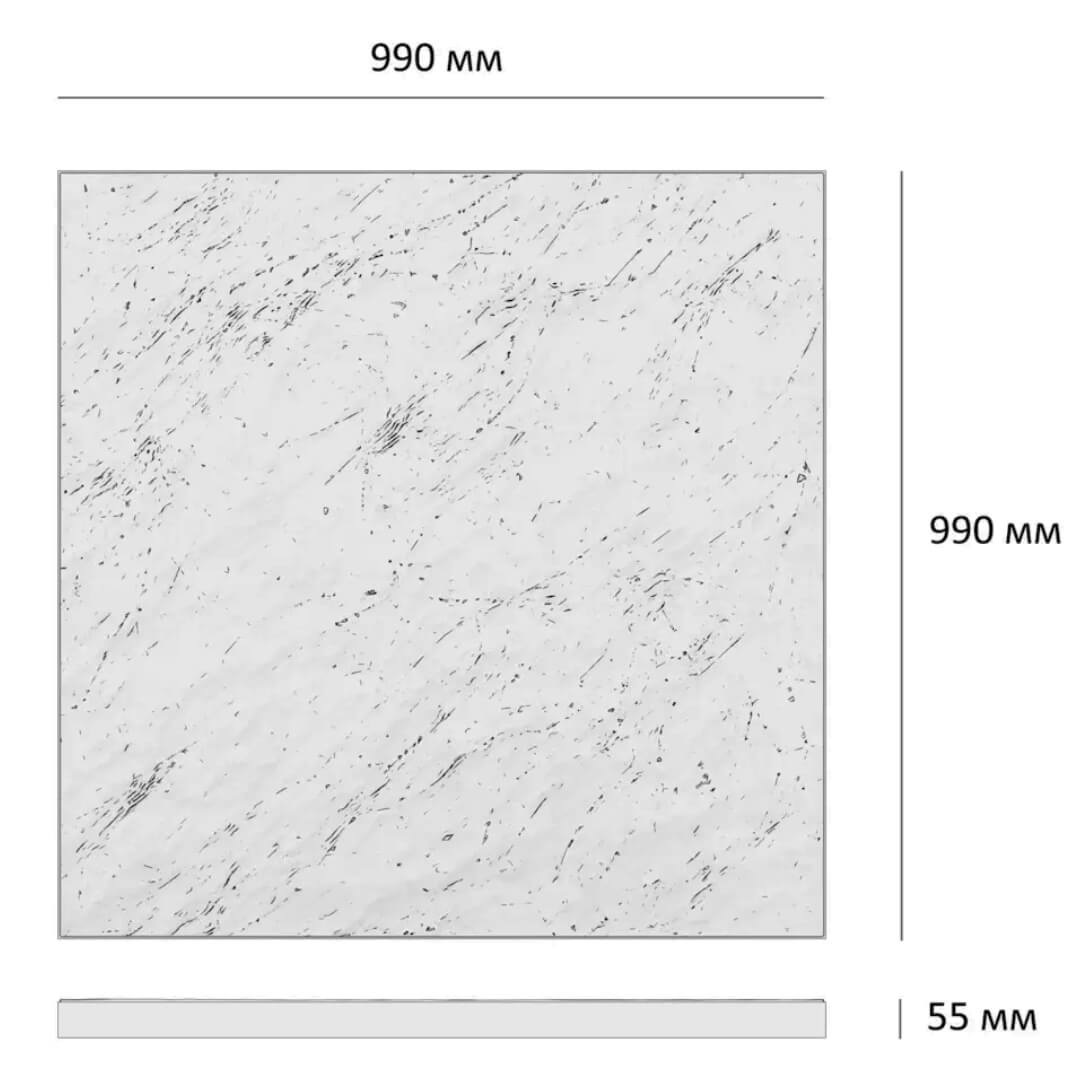 Шаговая плита STONE Светлая Галька 990х990х55мм в Брянске фото