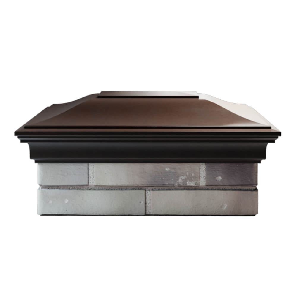 Колпак Zking Монблан Коричневый на столб 2х1.5 кирпича (515х385мм) в Брянске фото
