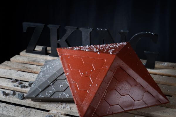 Колпак Zking Эверест Красный на столб 1.5х1.5 кирпича (390х390мм) в Брянске фото