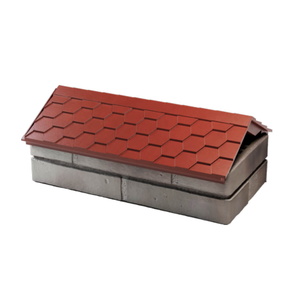 Парапет Zking Эверест Красный с посадкой на 1 кирпич (200/225/255мм) в Брянске фото