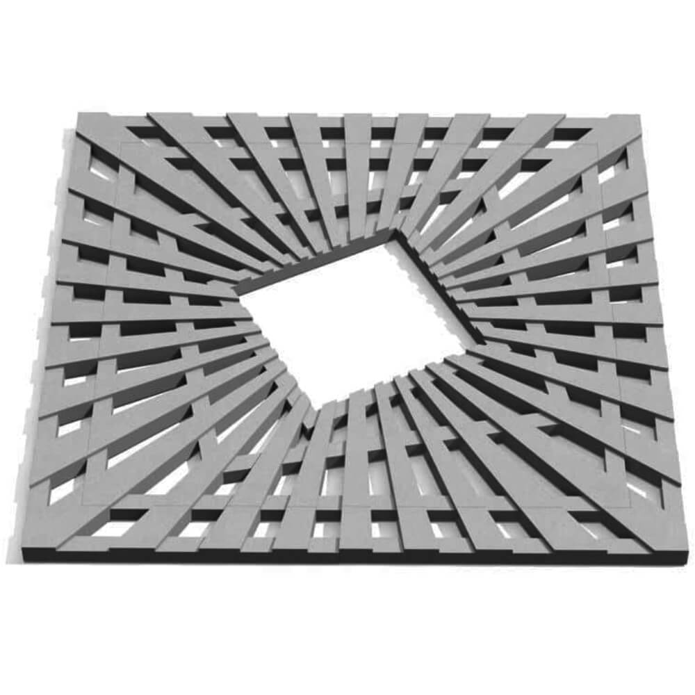 Приствольная решетка для дерева ZKING ATMOSPHERE 1.2х1.2м Серая Брянск фото