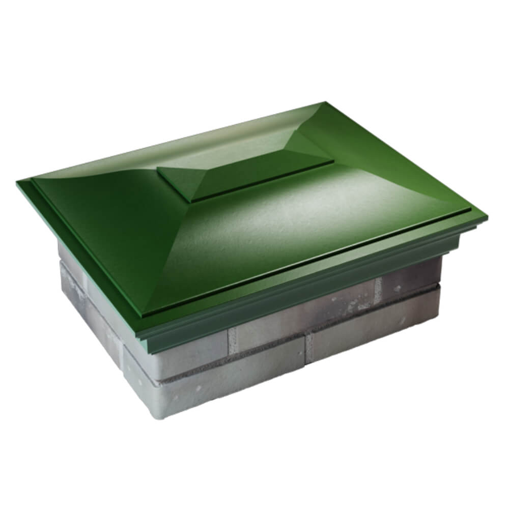 Колпак Zking Монблан Зеленый на столб 2х1.5 кирпича (515х385мм) Брянск фото