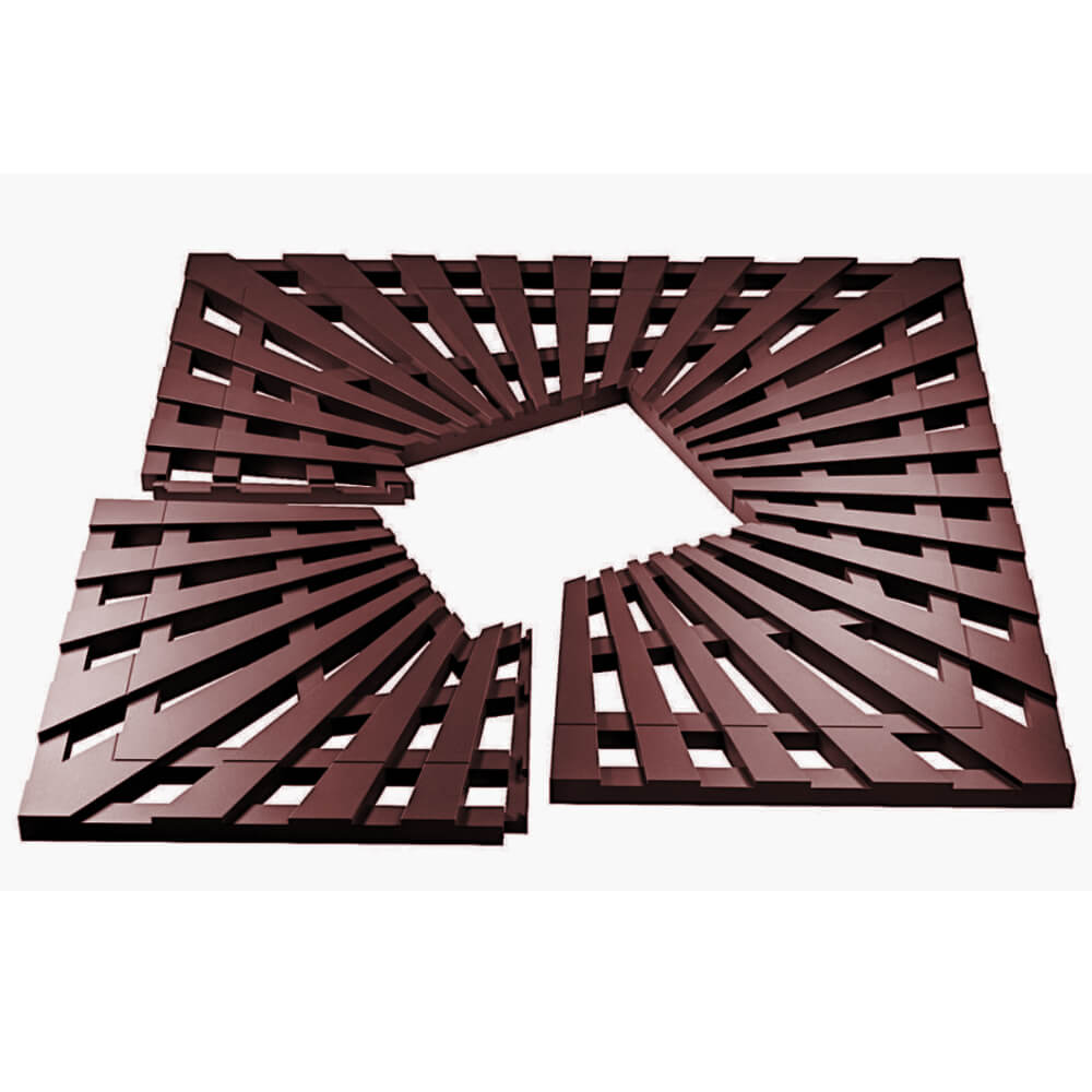 Приствольная решетка для дерева ZKING ATMOSPHERE 1.2х1.2м Коричневая в Брянске фото