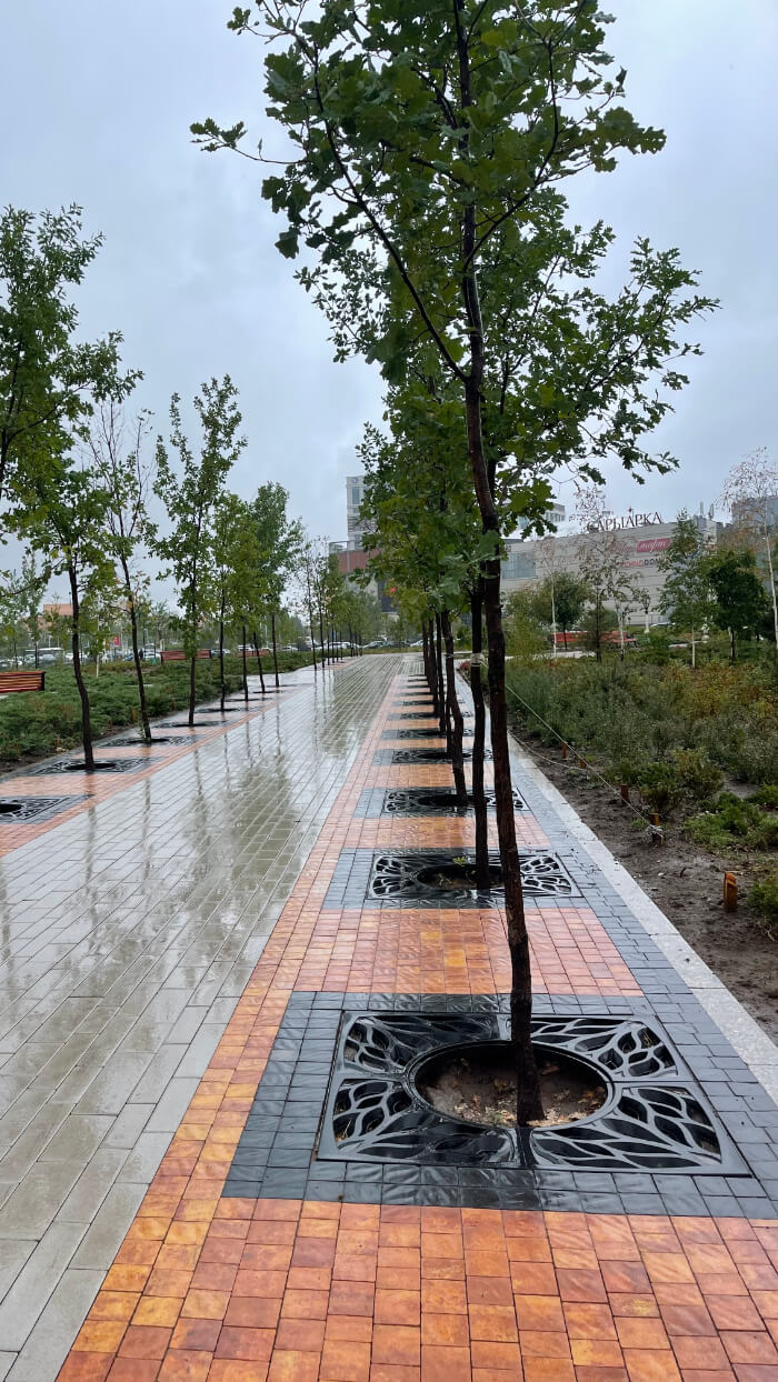 Приствольная решетка для дерева ZKING CRUST 1.2х1.2м Черная в Брянске фото