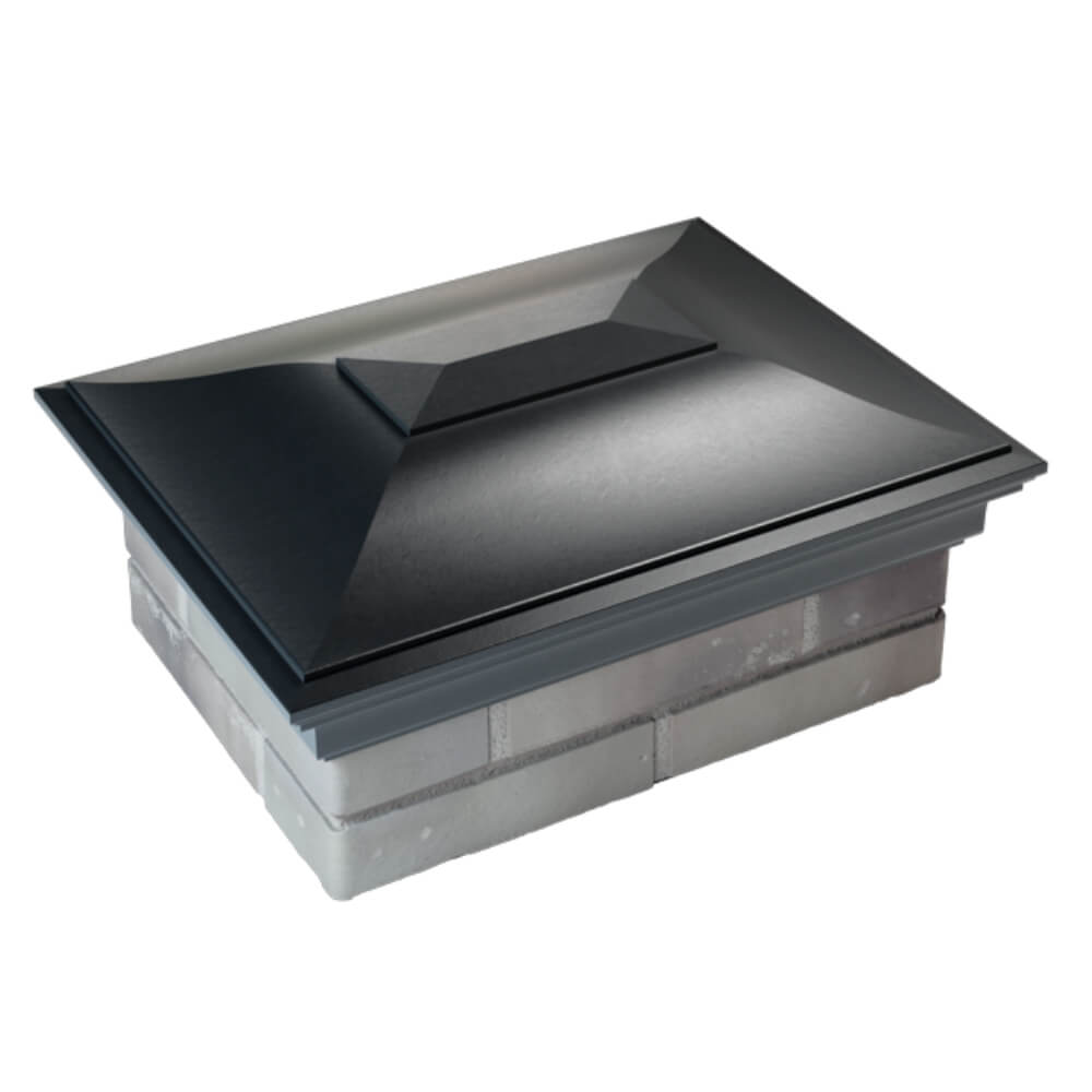 Колпак Zking Монблан Черный на столб 2х1.5 кирпича (515х385мм) Брянск фото