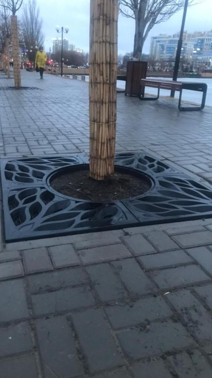 Приствольная решетка для дерева ZKING CRUST 1.2х1.2м Черная в Брянске фото