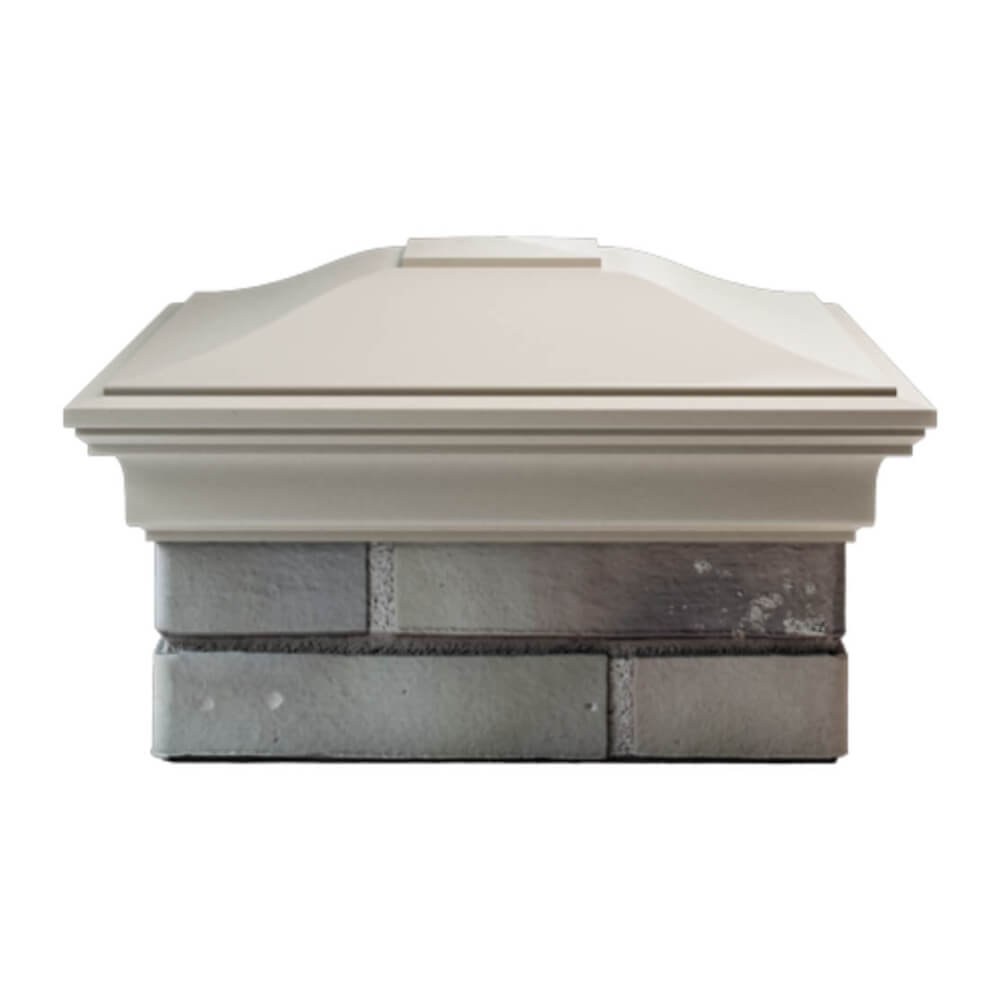 Колпак Zking Монблан Бежевый на столб 1.5х1.5 еврокирпича 0.7НФ (355х355мм) Брянск фото