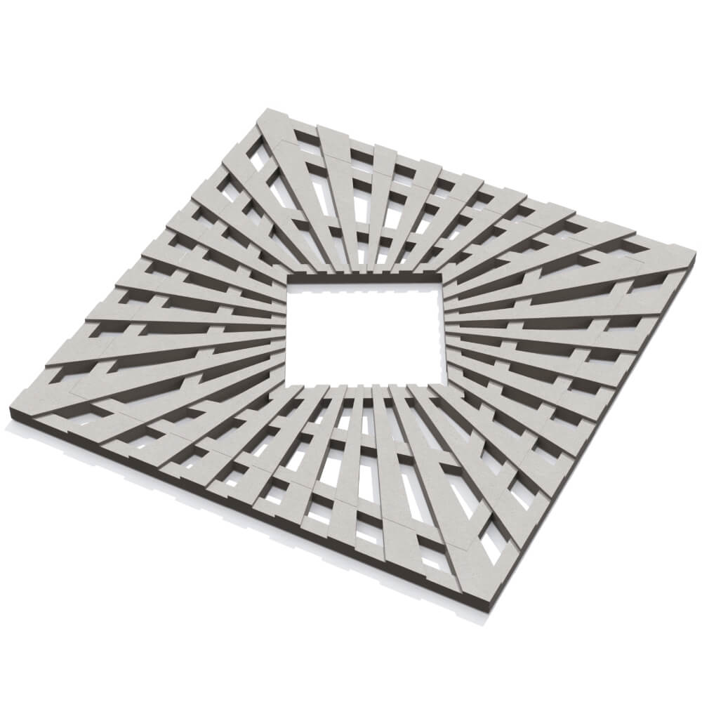 Приствольная решетка для дерева ZKING ATMOSPHERE 1.2х1.2м Бежевая в Брянске фото