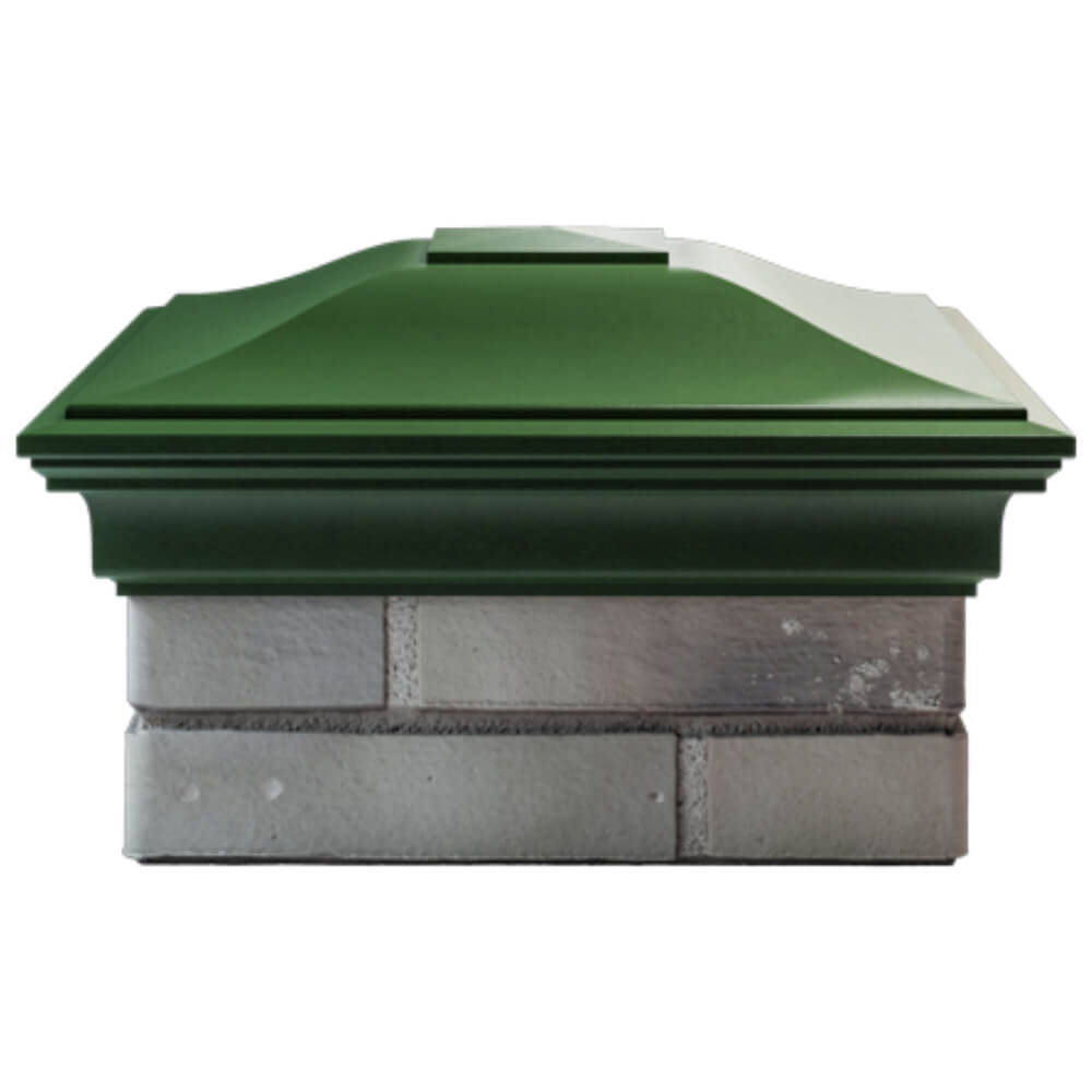 Колпак Zking Монблан Зеленый на столб 1.5х1.5 кирпича (385х385мм) Брянск фото
