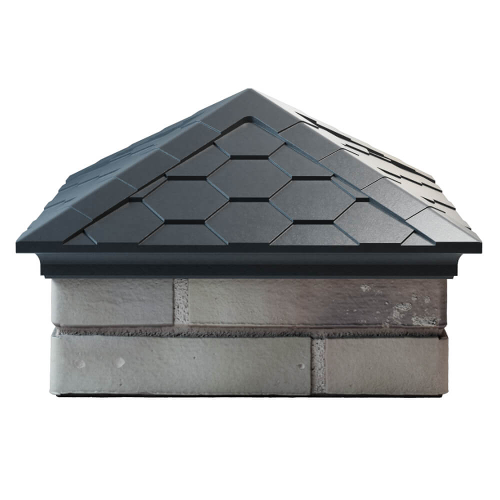 Колпак Zking Эверест Серый на столб 1.5х1.5 кирпича (390х390мм) Брянск фото