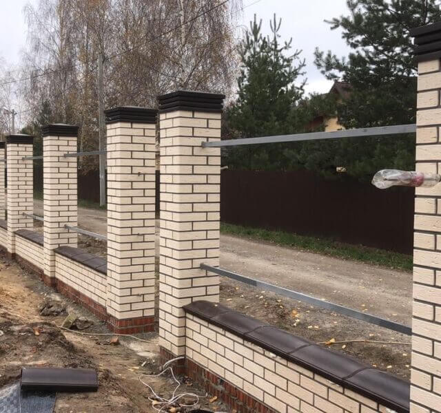 Колпак Zking Бона ХайТек Коричневый на столб 1.5х1.5 кирпича (385х385мм) в Брянске фото