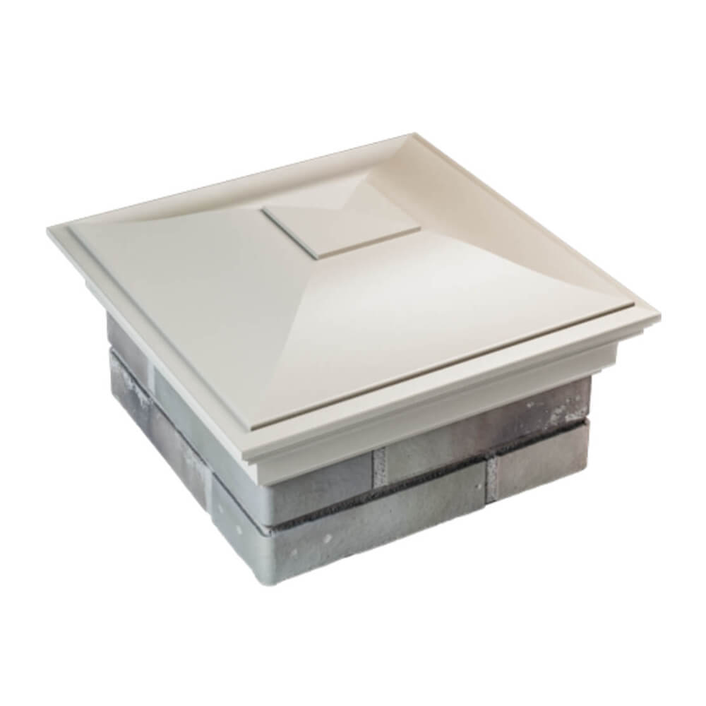 Колпак Zking Монблан Бежевый на столб 1.5х1.5 еврокирпича 0.7НФ (355х355мм) в Брянске фото