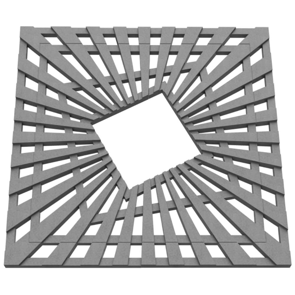 Приствольная решетка для дерева ZKING ATMOSPHERE 1.2х1.2м Серая в Брянске фото