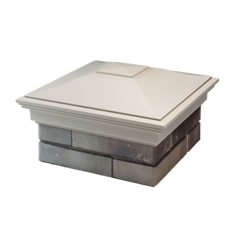 Колпак Zking Монблан Бежевый на столб 1.5х1.5 еврокирпича 0.7НФ (355х355мм) в Брянске фото