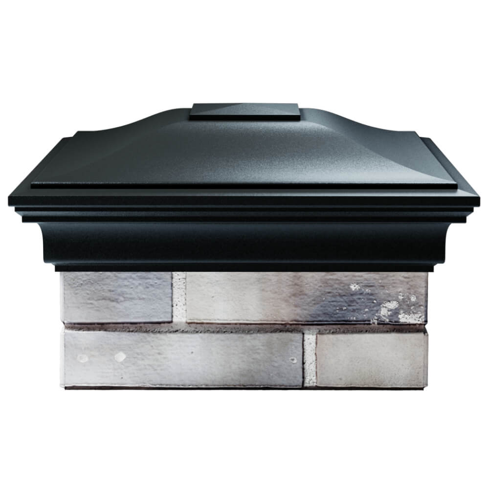 Колпак Zking Монблан Черный на столб 1.5х1.5 кирпича (385х385мм) Брянск фото