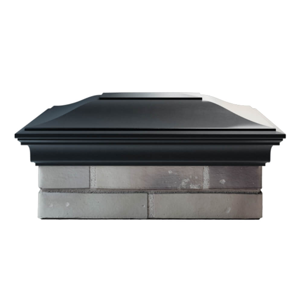 Колпак Zking Монблан Черный на столб 2х1.5 кирпича (515х385мм) в Брянске фото