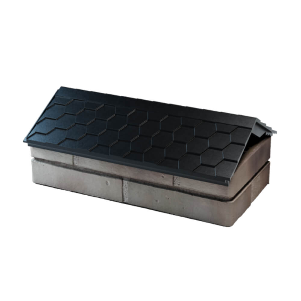 Парапет Zking Эверест Черный с посадкой на 1 кирпич (200/225/255мм) в Брянске фото