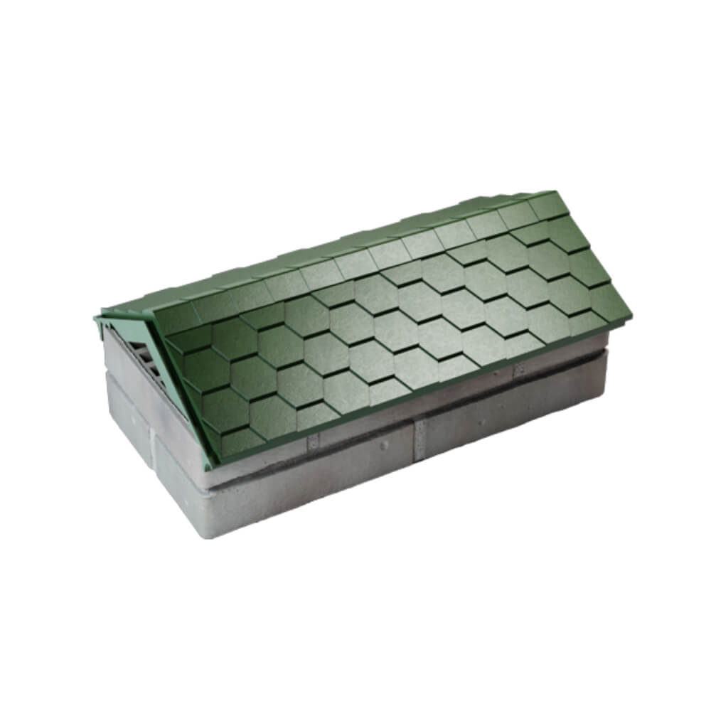 Парапет Zking Эверест Зеленый с посадкой на 1 кирпич (200/225/255мм) в Брянске фото