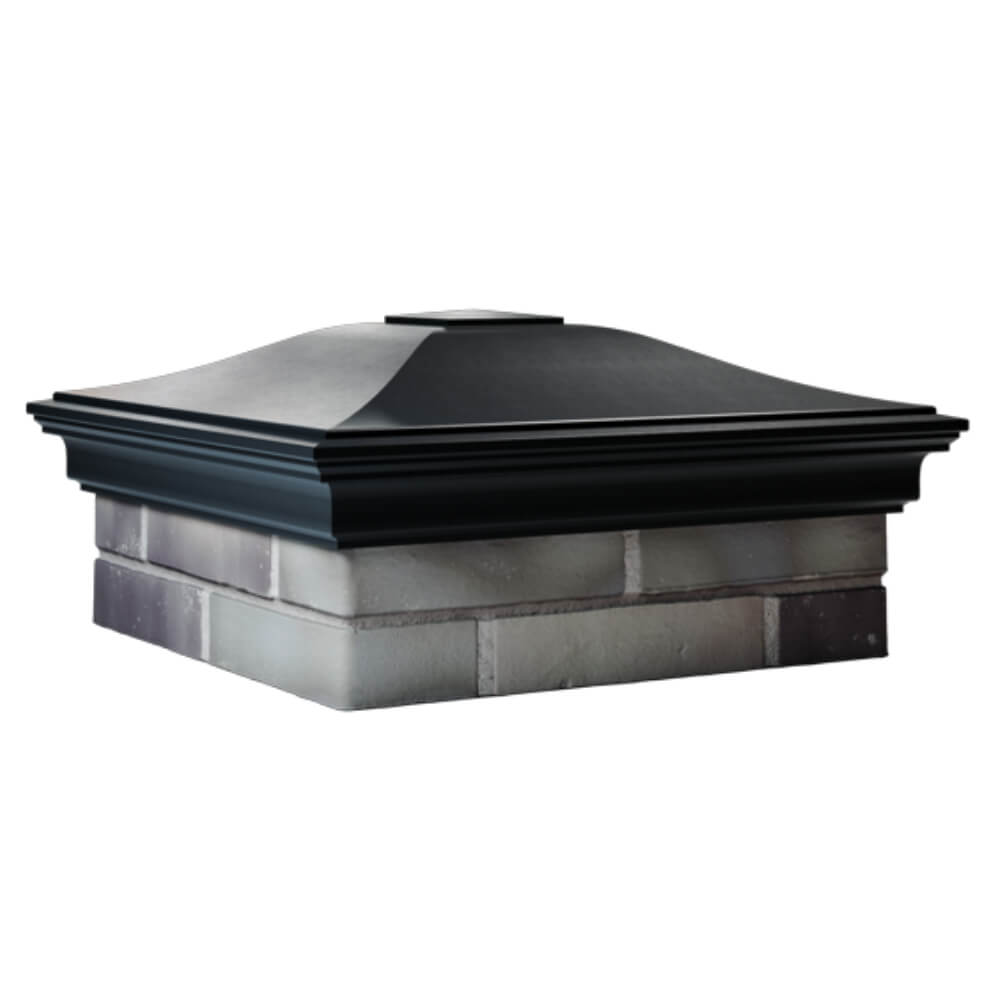 Колпак Zking Монблан Черный на столб 2х2 кирпича (515х515мм) в Брянске фото