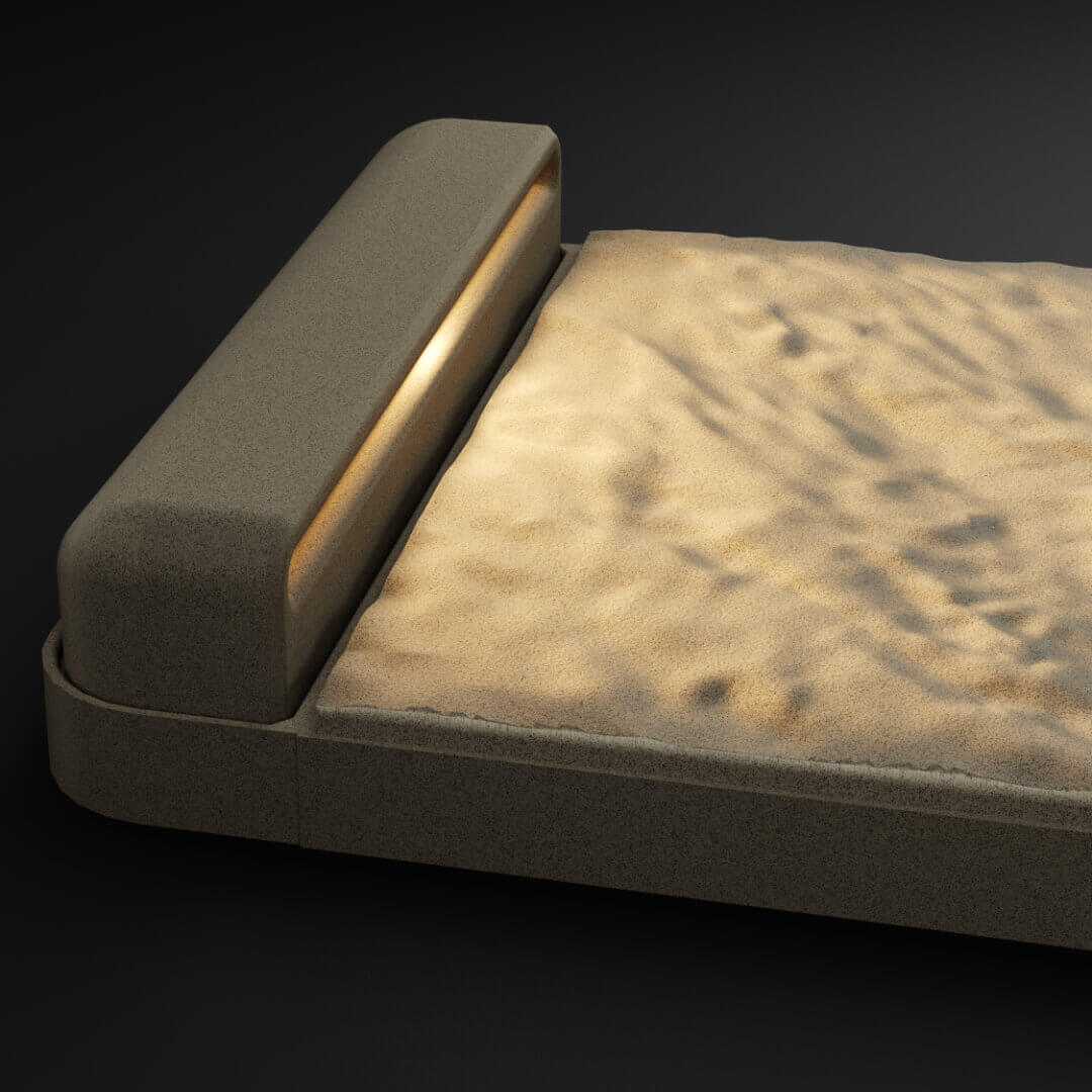 LED Светильник для шаговой плиты STONE Светлая Галька 330х75х98мм Брянск фото