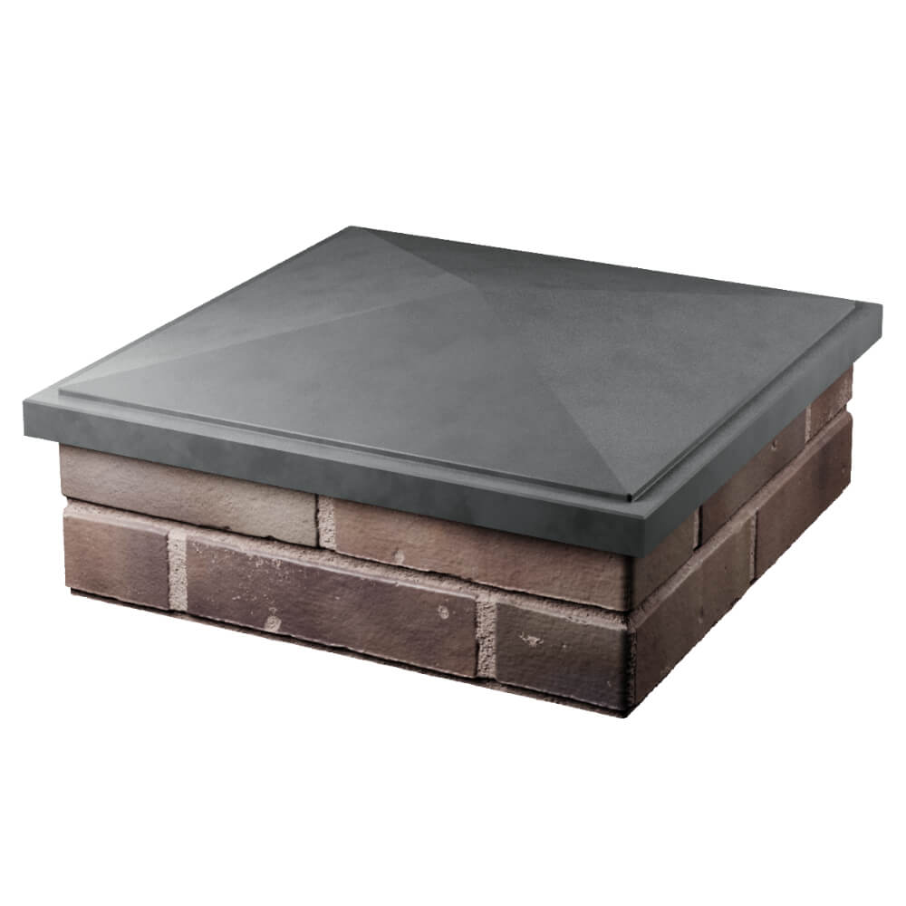 Колпак Zking БонаМоно Серый на столб 2х2 кирпича (515х515, 530х530мм) в Брянске фото