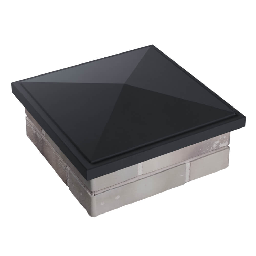 Колпак Zking БонаМоно Серый на столб 1.5х1.5 кирпича (385х385, 400х400мм) в Брянске фото