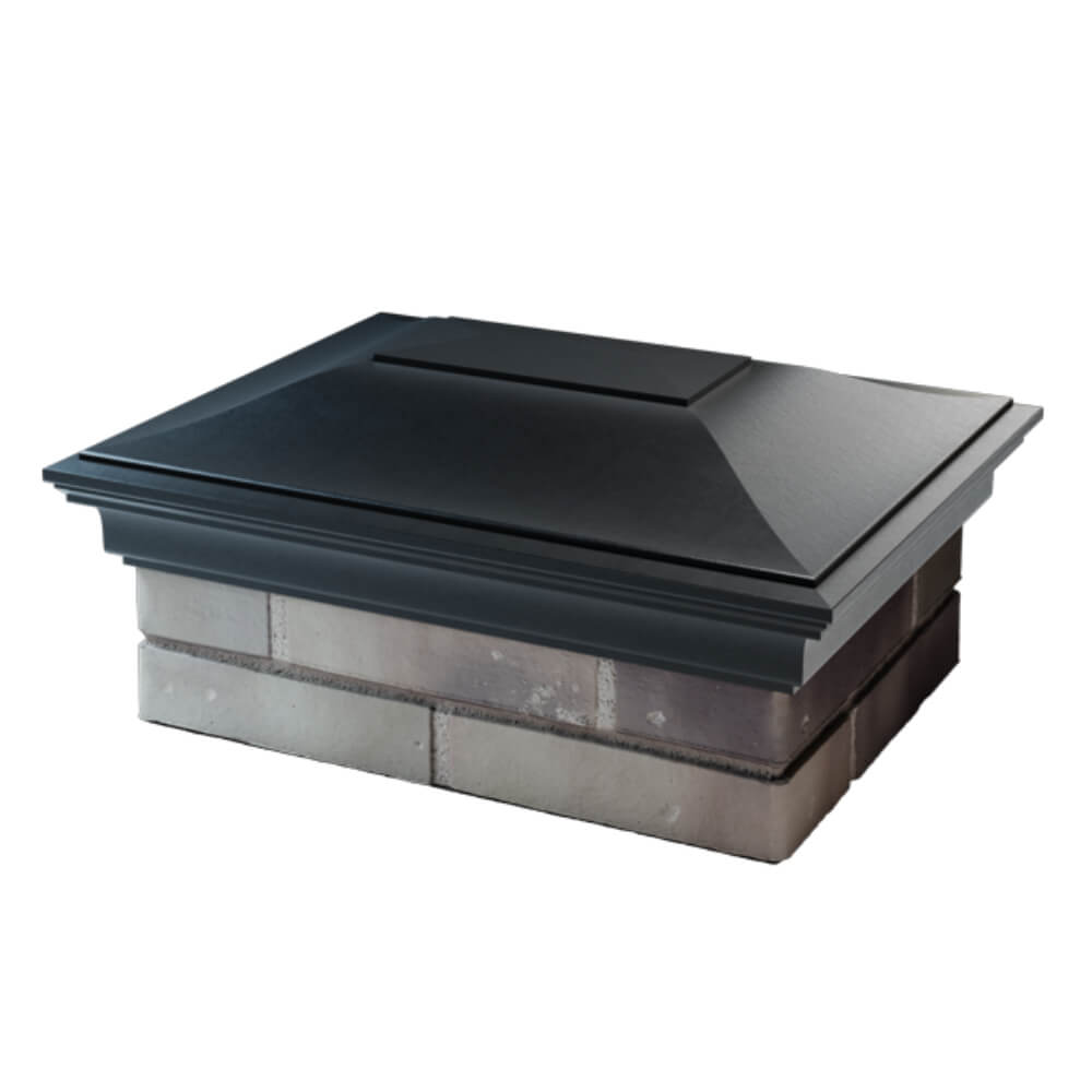 Колпак Zking Монблан Черный на столб 2х1.5 кирпича (515х385мм) в Брянске фото