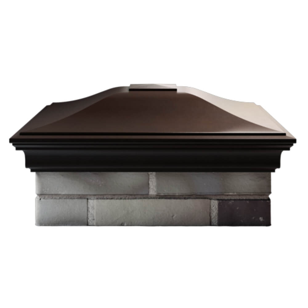Колпак Zking Монблан Коричневый на столб 2х2 кирпича (515х515мм) в Брянске фото