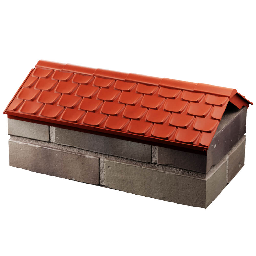 Парапет Zking Эльбрус Красный с посадкой на 1 кирпич (255мм) в Брянске фото