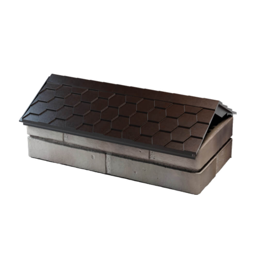 Парапет Zking Эверест Коричневый с посадкой на 1 кирпич (200/225/255мм) в Брянске фото