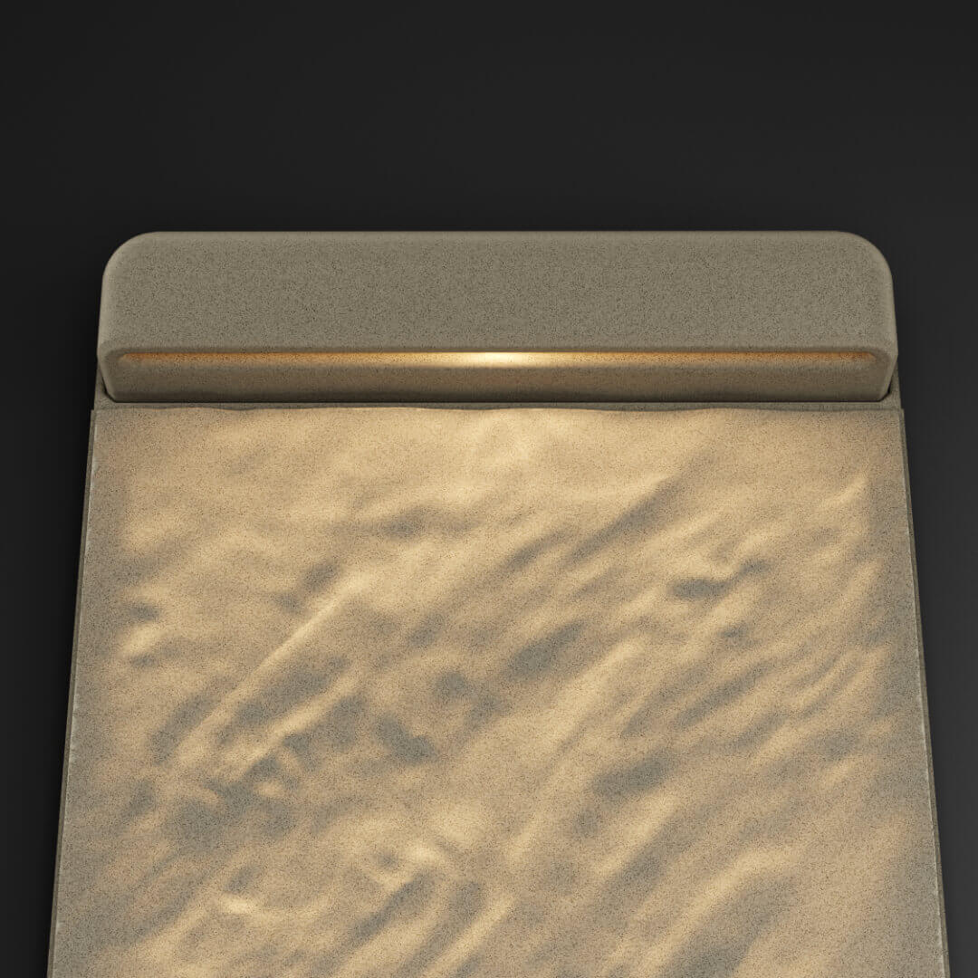 LED Светильник для шаговой плиты STONE Светлая Галька 330х75х98мм в Брянске фото