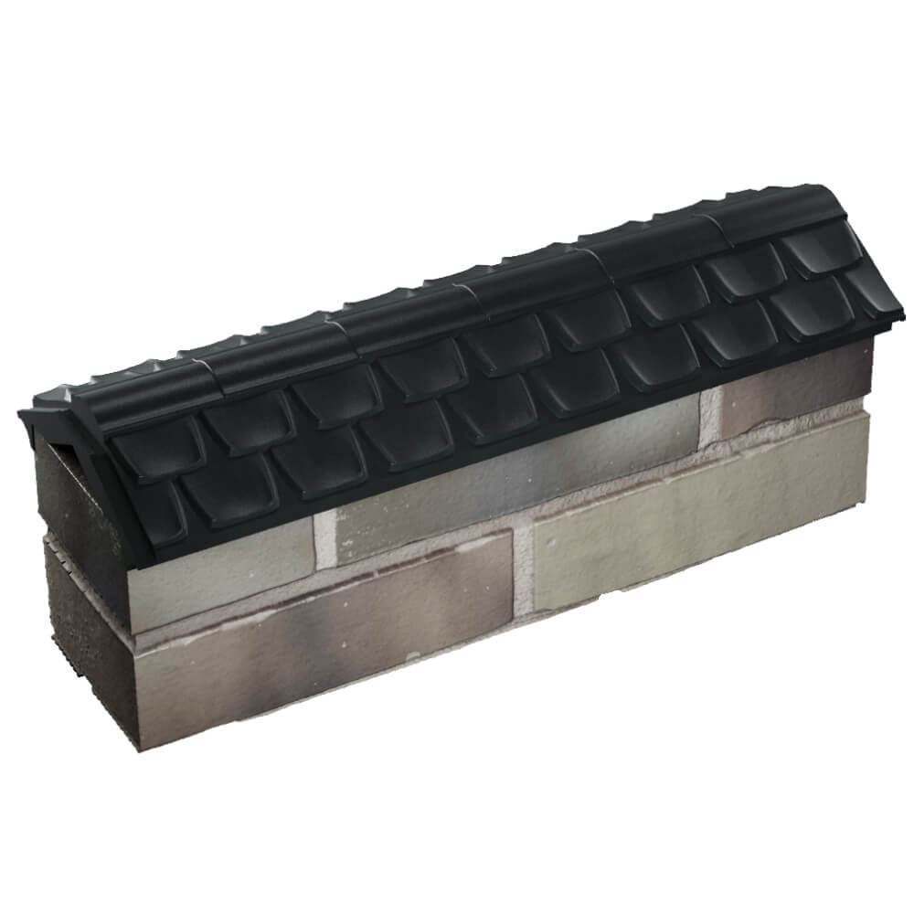 Парапет Zking Эльбрус Черный с посадкой на 0.5 кирпича (130мм) в Брянске фото