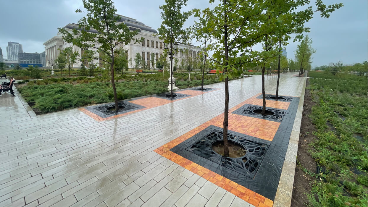 Приствольная решетка для дерева ZKING CRUST 1.2х1.2м Черная в Брянске фото