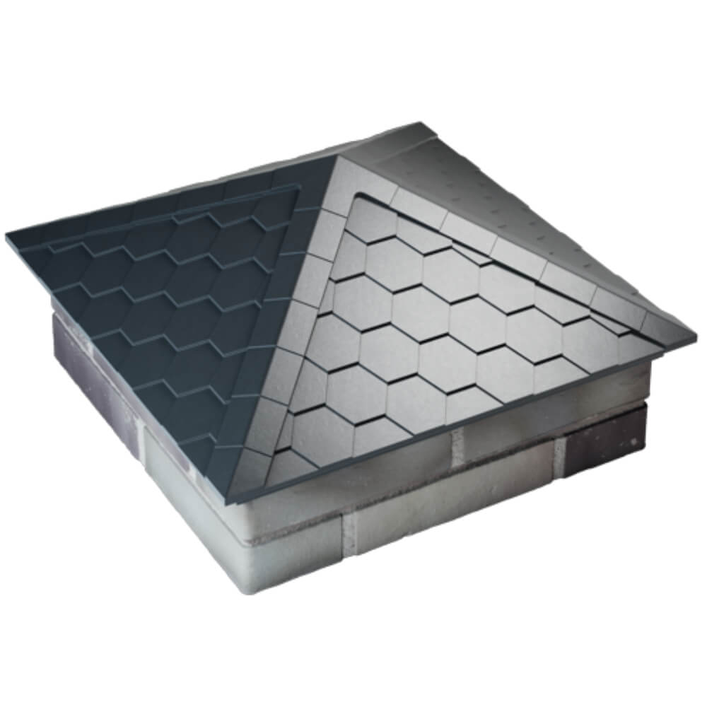 Колпак Zking Эверест Серый на столб 2х2 кирпича (535х535мм) Брянск фото