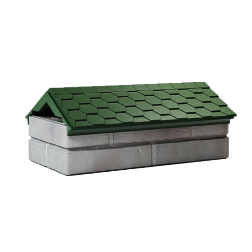 Парапет Zking Эверест Зеленый с посадкой на 1 кирпич (200/225/255мм) Брянск фото