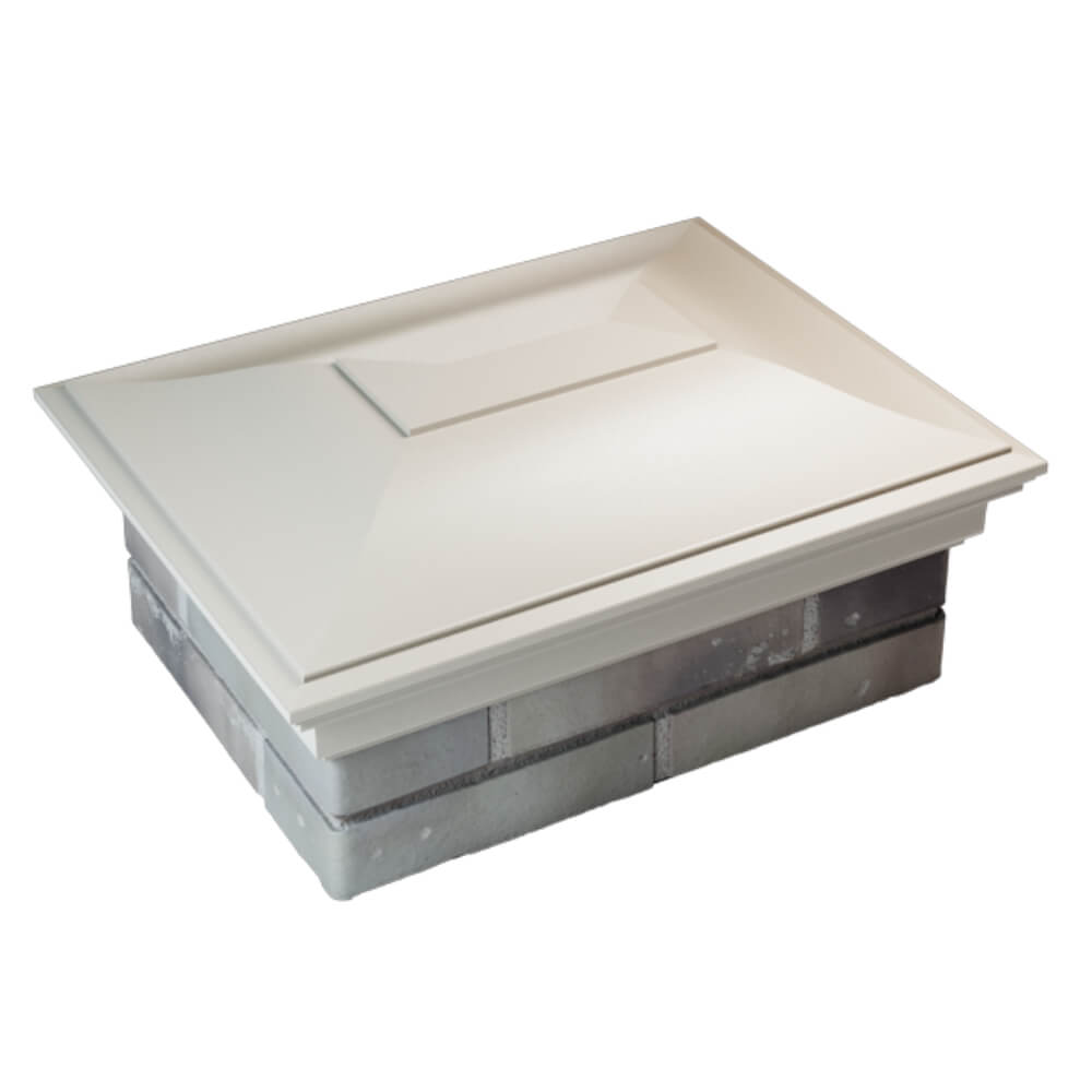 Колпак Zking Монблан Бежевый на столб 2х1.5 кирпича (515х385мм) Брянск фото