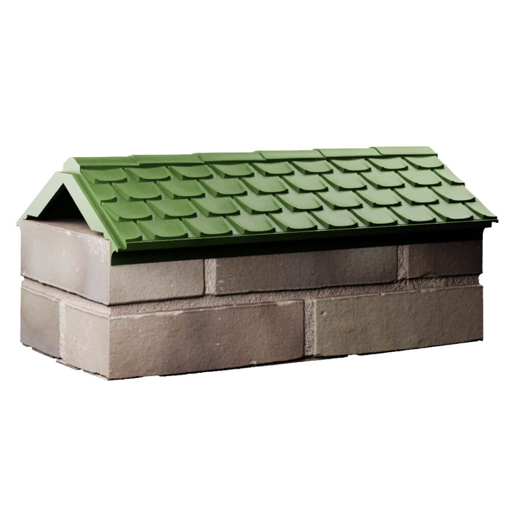 Парапет Zking Эльбрус Зеленый с посадкой на 1 кирпич (255мм) Брянск фото