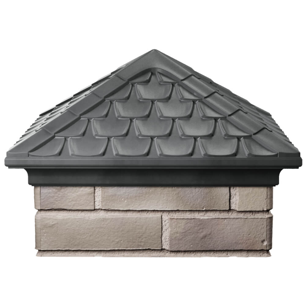 Колпак Zking Эльбрус Серый на столб 1.5х1.5 кирпича (385х385мм) Брянск фото