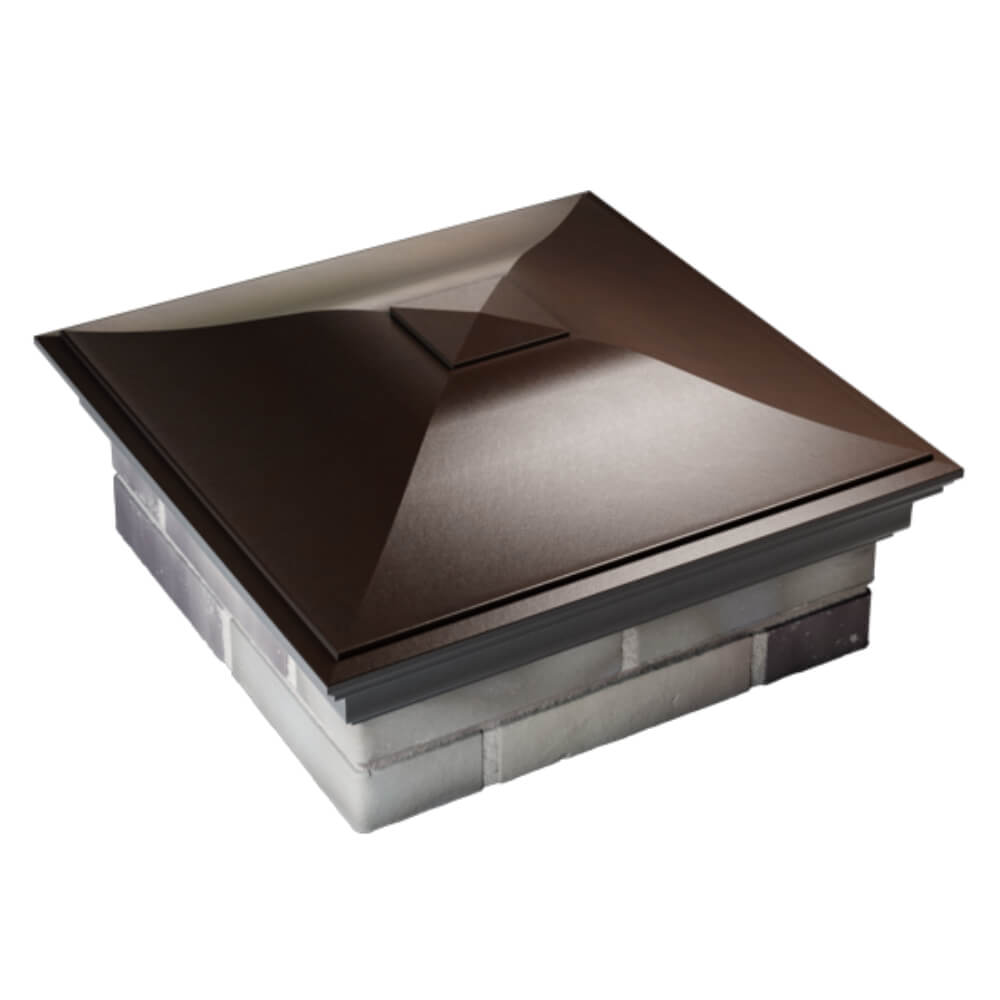 Колпак Zking Монблан Коричневый на столб 2х2 кирпича (515х515мм) Брянск фото