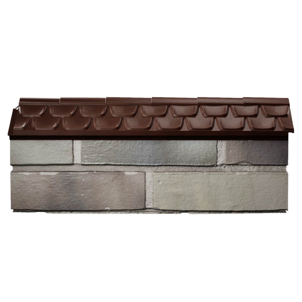 Парапет Zking Эльбрус Коричневый с посадкой на 0.5 кирпича (130мм) в Брянске фото