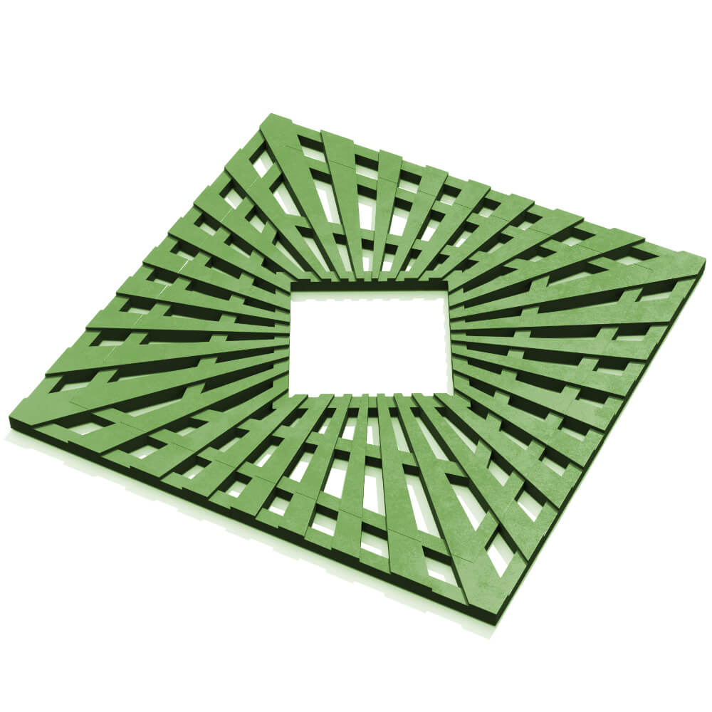 Приствольная решетка для дерева ZKING ATMOSPHERE 1.2х1.2м Зеленая в Брянске фото