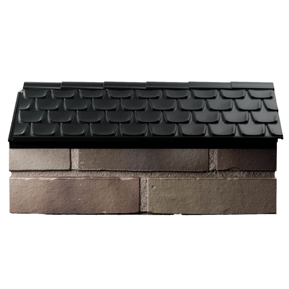 Парапет Zking Эльбрус Черный с посадкой на 1 кирпич (255мм) в Брянске фото