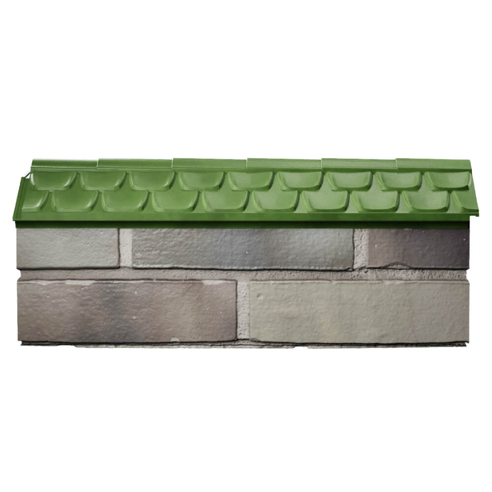 Парапет Zking Эльбрус Зеленый с посадкой на 0.5 кирпича (130мм) в Брянске фото