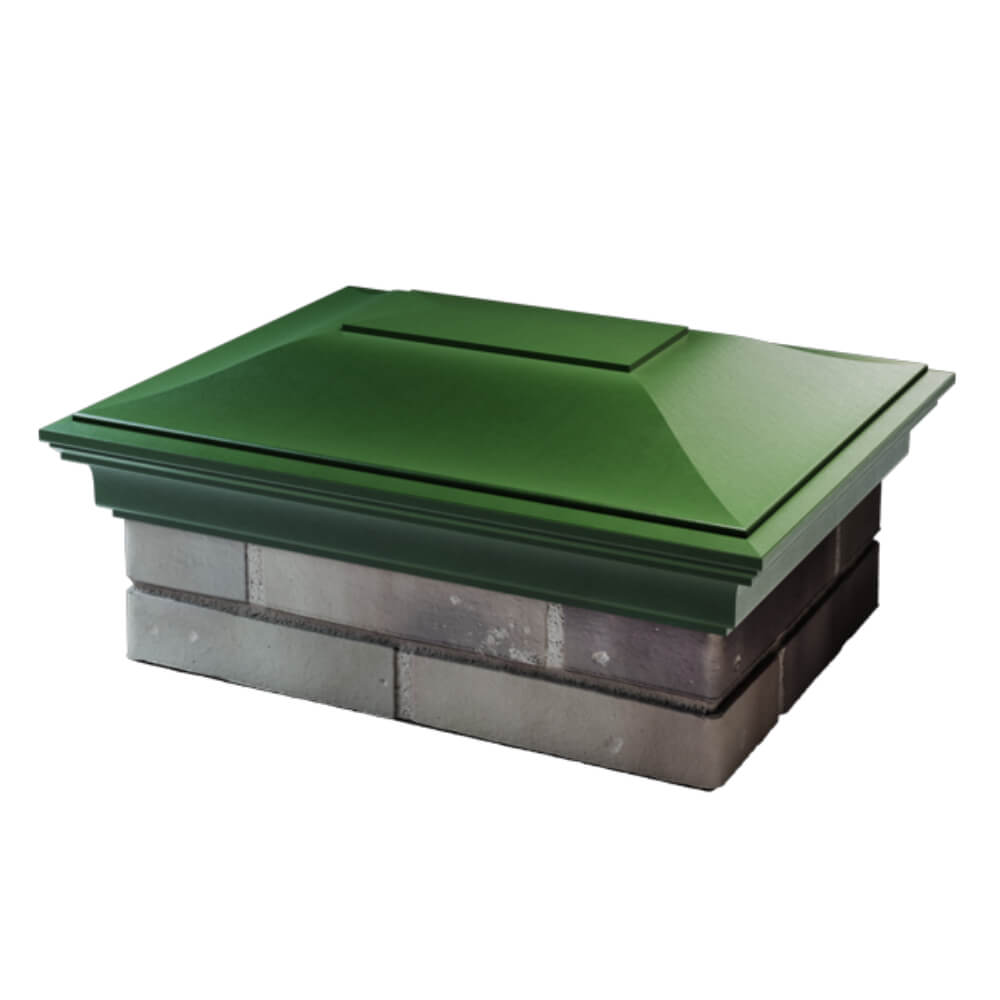 Колпак Zking Монблан Зеленый на столб 2х1.5 кирпича (515х385мм) в Брянске фото