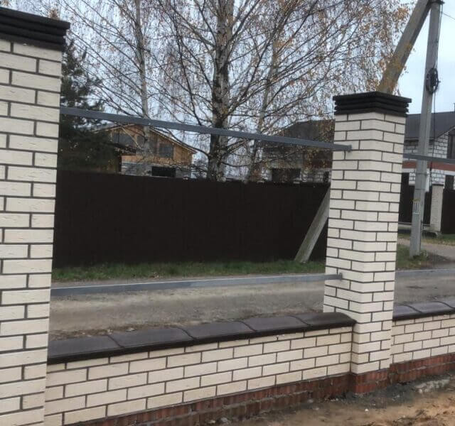 Колпак Zking Бона ХайТек Коричневый на столб 1.5х1.5 кирпича (385х385мм) в Брянске фото