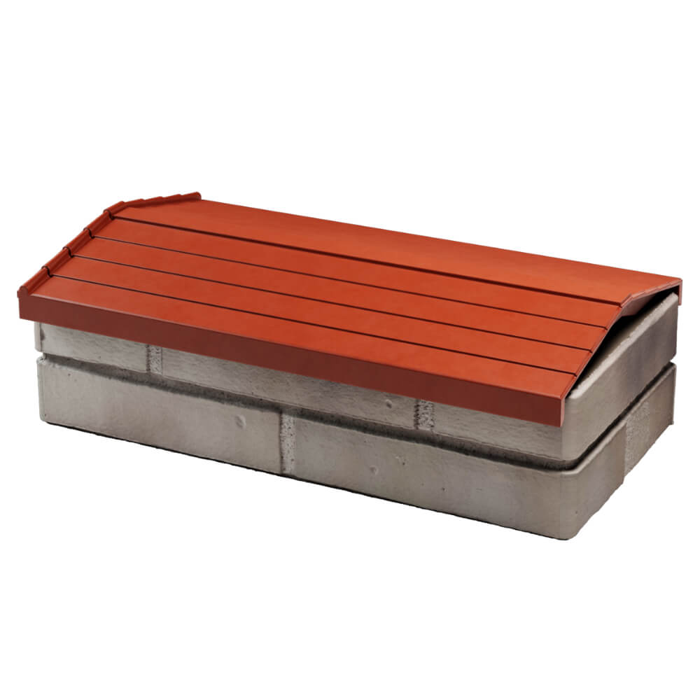 Парапет Zking Бона ХайТек Красный с посадкой на 1 кирпич (200/225/255мм) в Брянске фото